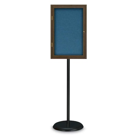 Corkboard,Double Door,Radius Frame,60x36,Black/Cloud